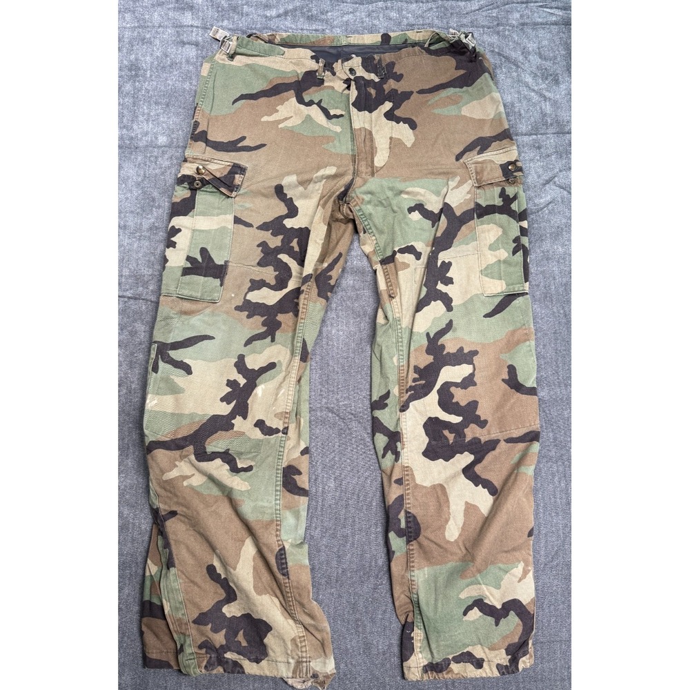 US Military Woodland Camo Chemical Protective Cargo Pants Medium 38x31 Propper